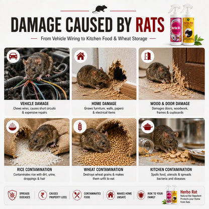 Herbo Kit All-in-One Pest Control Spray Combo | Rat, Lizard, Cockroach, Ant, Bed Bug & Mosquito Protection